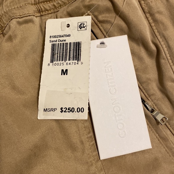 Cotton Citizen London Jogger Pants with Zipper Pockets and External Drawstring - Picture 3 of 5